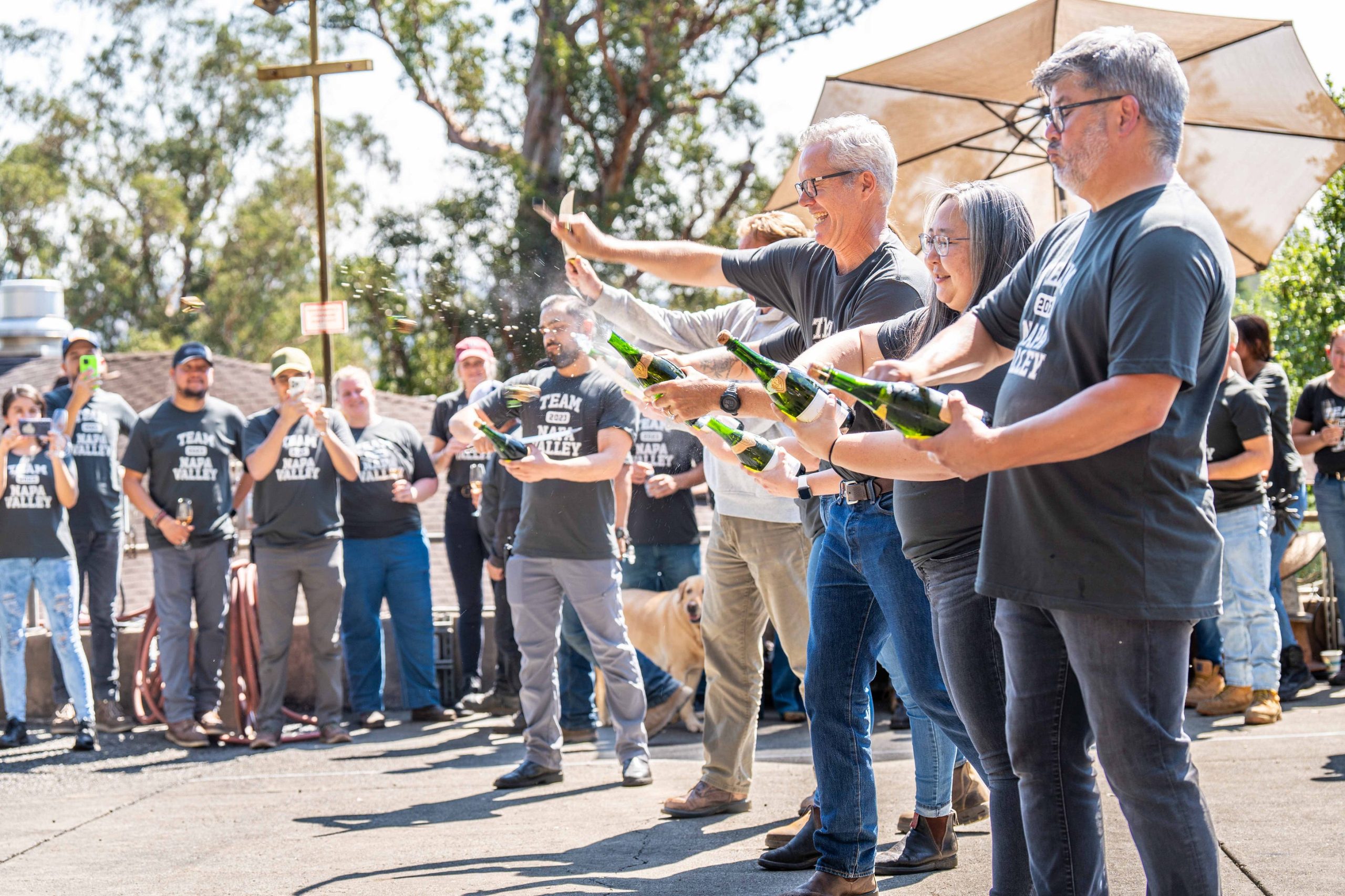 Schramsberg sabering marks the start of Napa Valley’s sparkling 2023 harvest